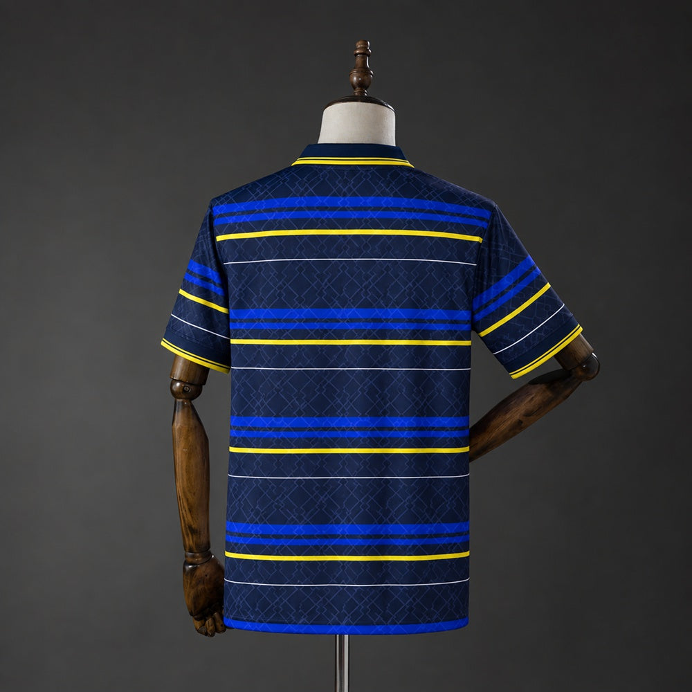 Camisola Parma Calcio 1998-99 Alternativa Azul Versão Adepto