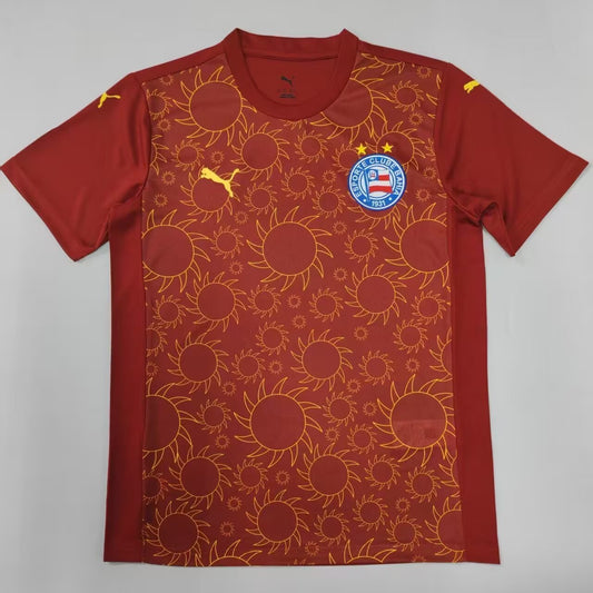 Camisola EC Bahia 2025-26 Alternativa Vermelha Lisa Versão Adepto