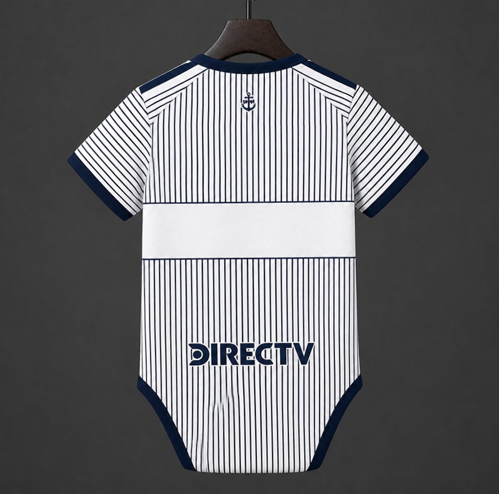 Body Bebé CA Boca Juniors 2026-27 Alternativo Branco