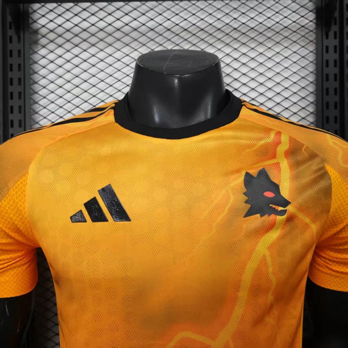 Camisola AS Roma 2025-26 Alternativa Amarela Versão Jogador