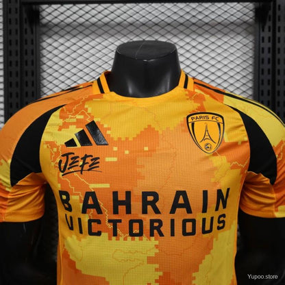 Camisola Paris FC 2025-26 Alternativa Amarela Versão Jogador