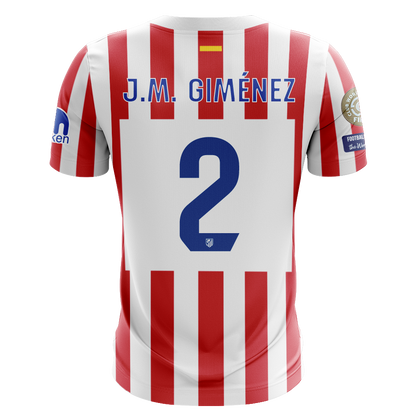 Camisola Atletico Madrid 2025-26 Principal CWC Versão Adepto J.M. GIMÉNEZ #2