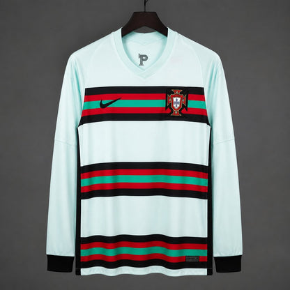 Camisola Manga Comprida Portugal 2020 Alternativa Verde Versão Adepto