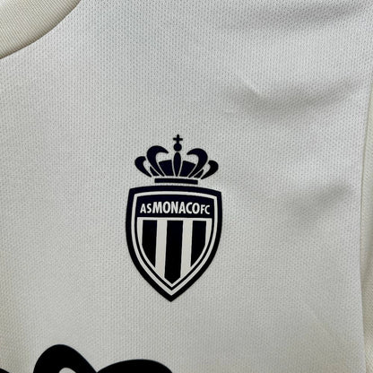 Camisola AS Monaco 2025-26 Alternativa Amarela Versão Adepto