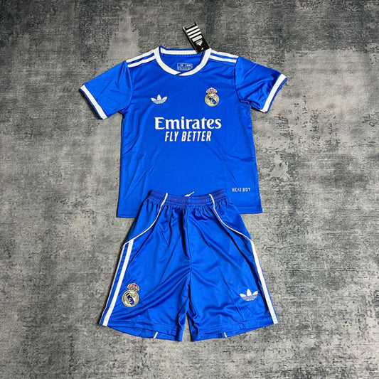 Kit Criança Real Madrid CF 2025-26 Alternativo