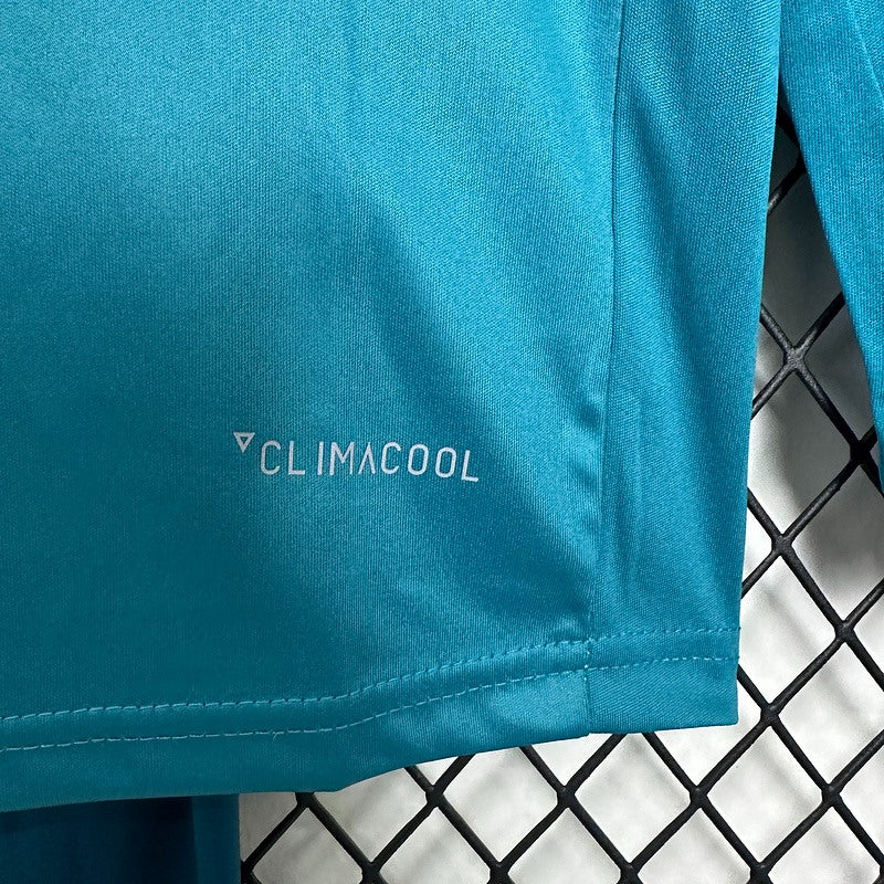 Kit Criança Manga Comprida Real Madrid 2016-17 Alternativo