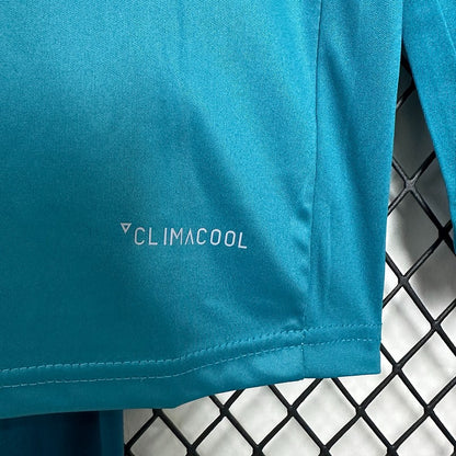 Kit Criança Manga Comprida Real Madrid 2016-17 Alternativo