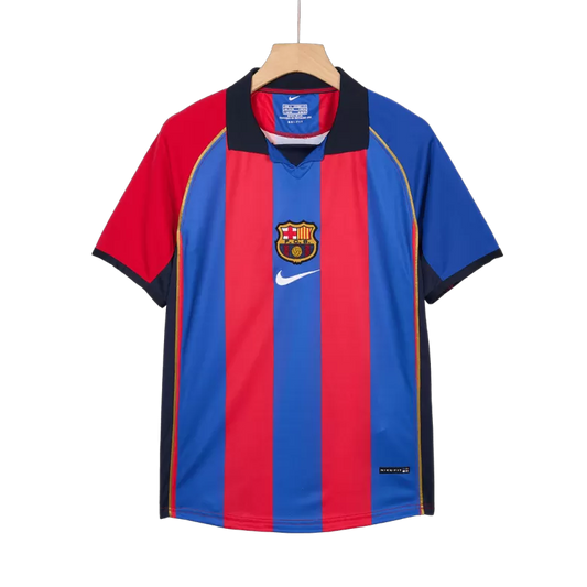 Camisola FC Barcelona 2001-02 Principal RIVALDO #10