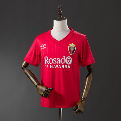 Camisola CA Osasuna 1988-89 Principal Versão Adepto