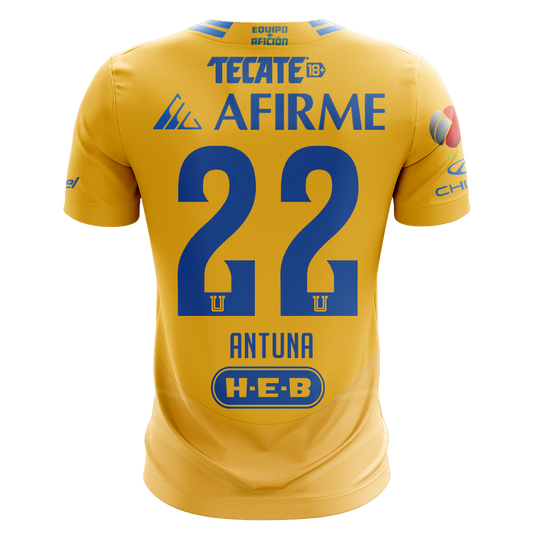 Camisola Tigres 2024-25 Principal Versão Adepto ANTUNA #22