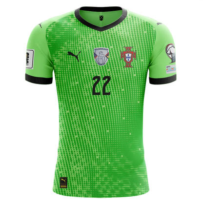 Camisola Portugal 2025 Guarda-Redes Versão Adepto RUI SILVA #22