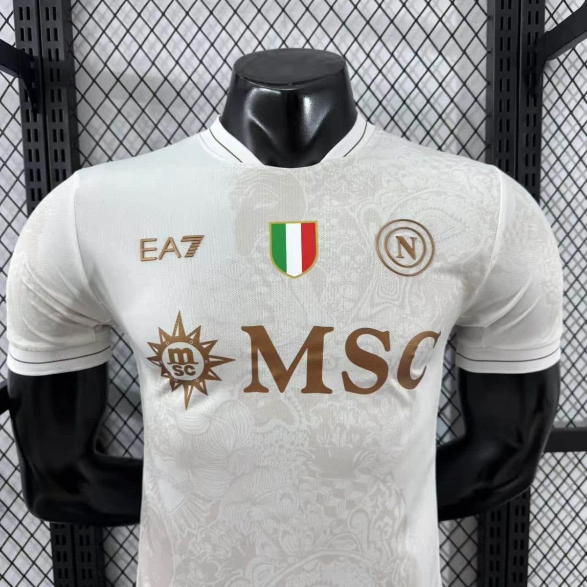 Camisola Napoles 2025-26 Alternativa Branca Versão Jogador