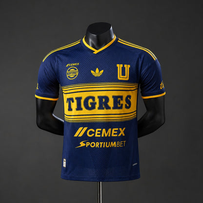 Camisola Tigres UANL 2026-27 Alternativa Preta Versão Jogador