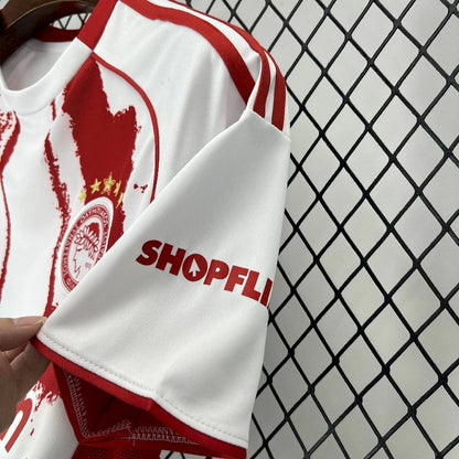 Camisola Olympiacos 2025-26 Alternativa Branca Versão Adepto