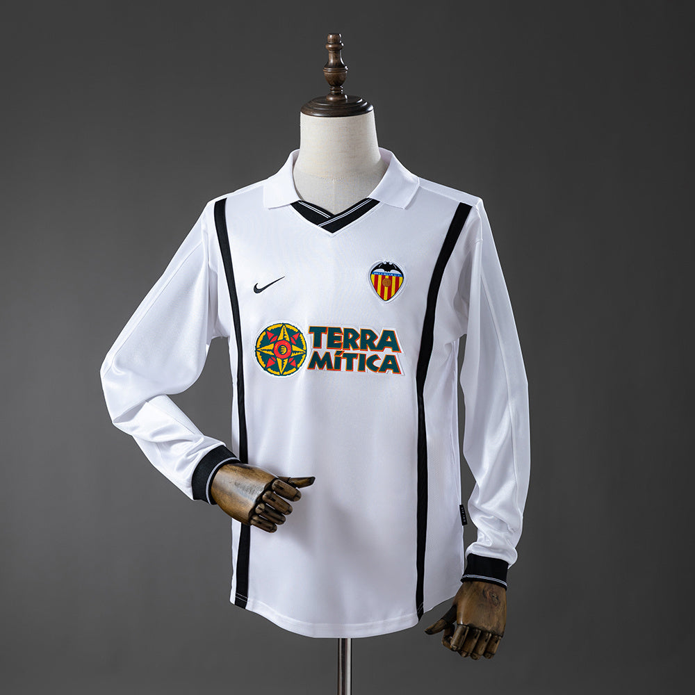 Camisola Manga Comprida Valencia FC 2000-01 Principal Versão Adepto