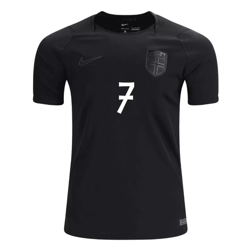 Camisola Noruega 2026 Alternativa Preta Versão Adepto SØRLOTH #7