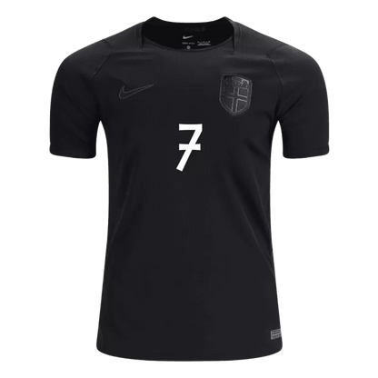 Camisola Noruega 2026 Alternativa Preta Versão Adepto SØRLOTH #7
