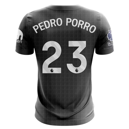Camisola TOT 2025-26 Alternativa Preta Versão Adepto PEDRO PORRO #23