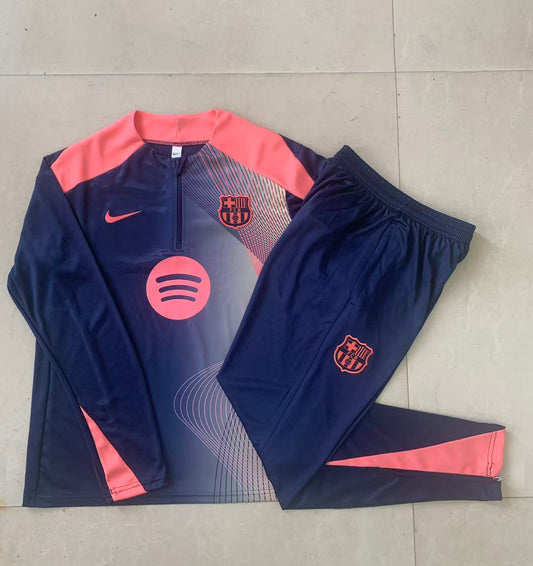 Fato de Treino FC Barcelona 2025-26 - Camisola com Fecho
