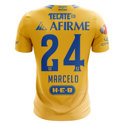 Camisola Tigres 2024-25 Principal Versão Adepto MARCELO #24