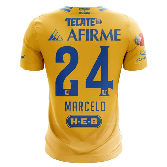 Camisola Tigres 2024-25 Principal Versão Adepto MARCELO #24