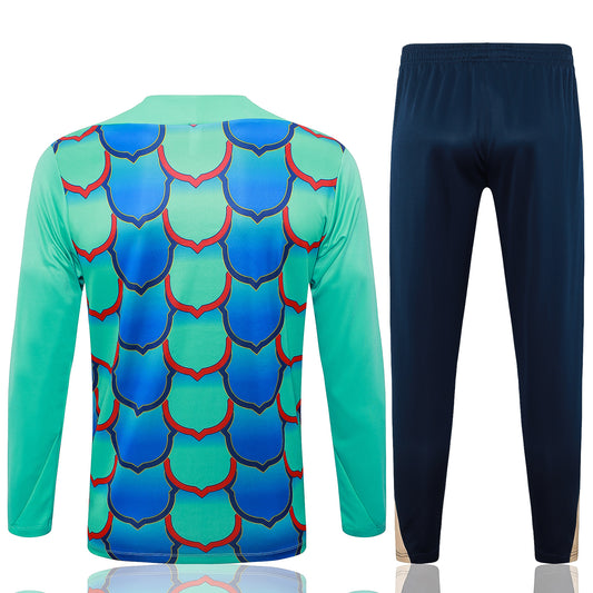 Fato de Treino FC Barcelona 2024-25 - Camisola com Fecho