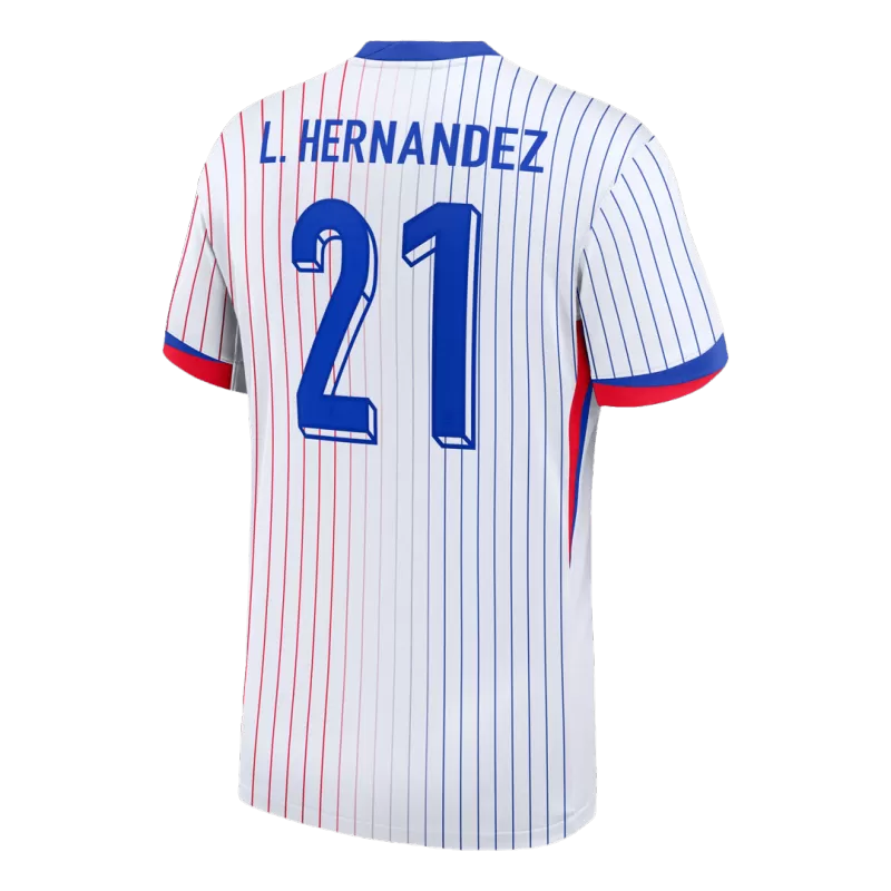 Camisola França 2024 Alternativa Branca Versão Adepto L.HERNANDEZ #21