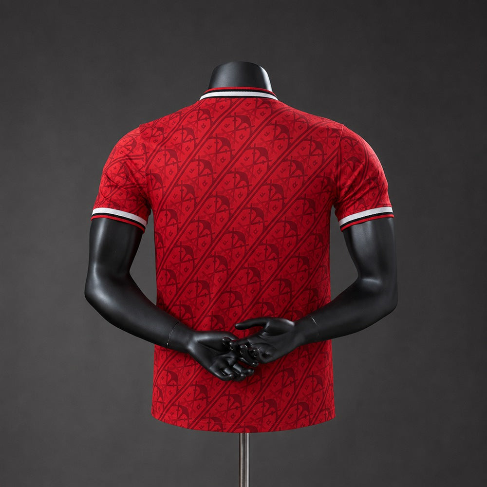 Camisola CR Flamengo 2026-27 Alternativa Vermelha Lisa Versão Jogador
