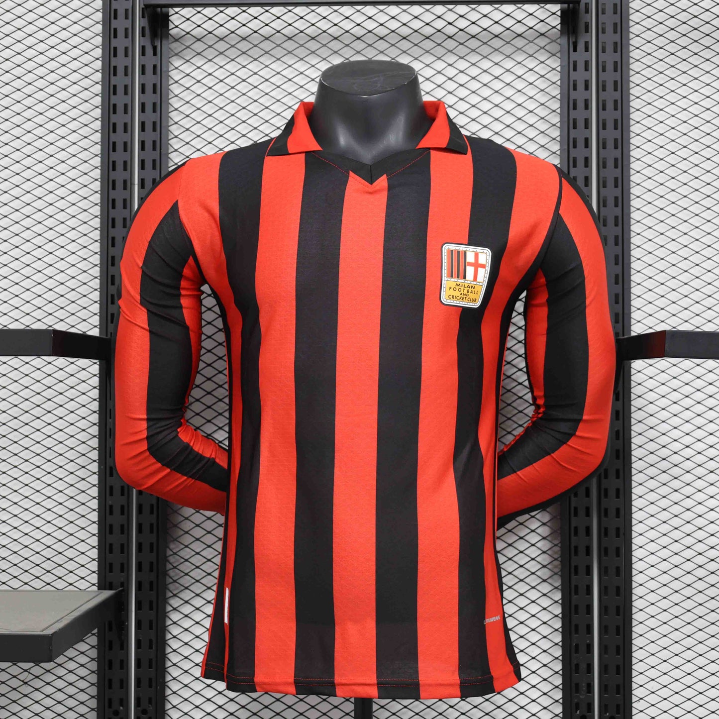 Camisola Manga Comprida Ac Milan 2024-25 Edição Especial 125º Aniversario Versão Jogador