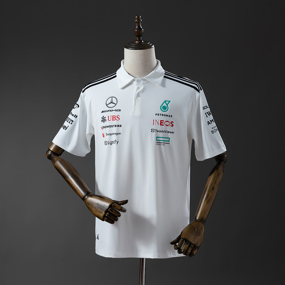 Polo F1 Mercedes 2025 Branco