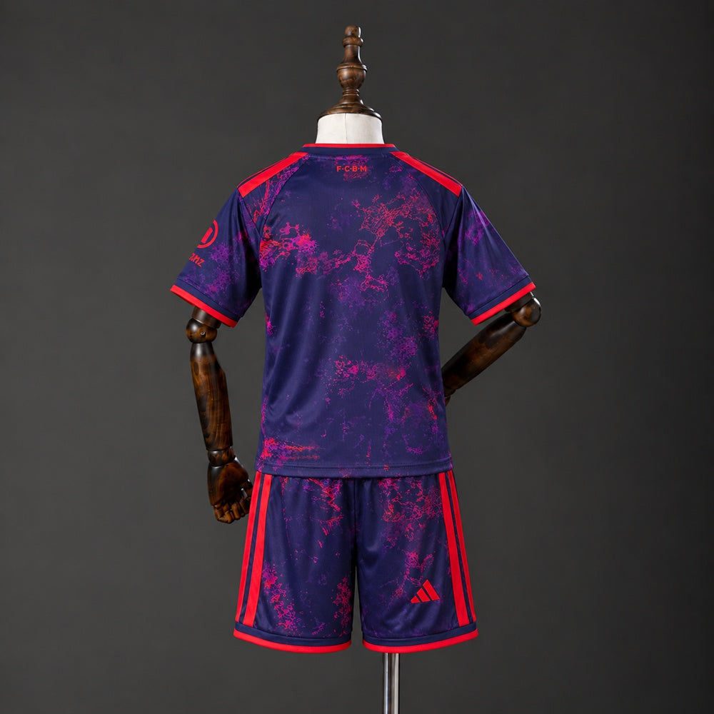 Kit Criança FC Bayern Munique 2026-27 Alternativo Azul