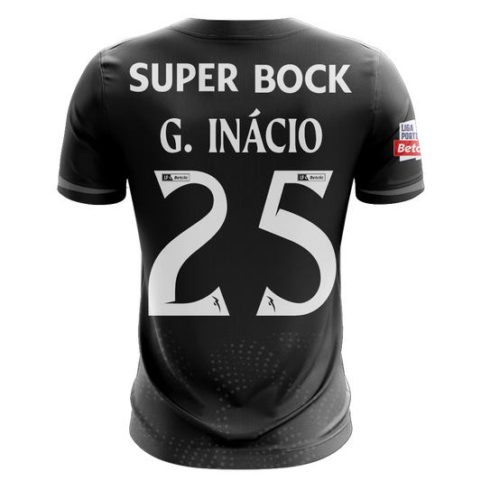 Camisola SCP 2025-26 Alternativa Preta Versão Adepto G. INÁCIO #25
