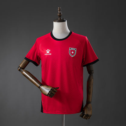 Camisola Jordânia 2024 Alternativa Vermelha Versão Adepto