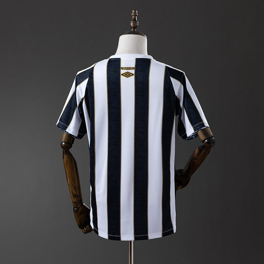 Camisola Santos FC 2024-25 Alternativa Preta/Branca Versão Adepto