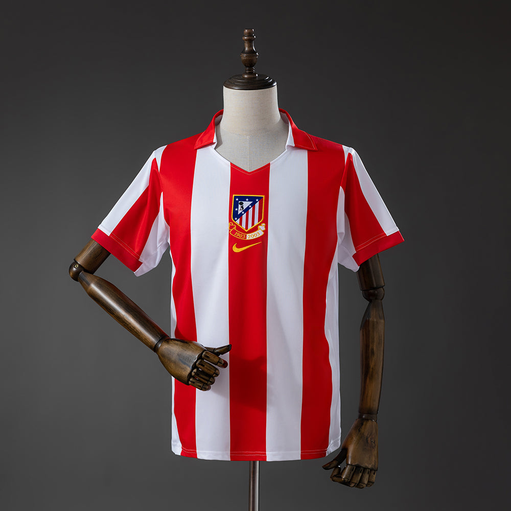Camisola Atletico Madrid 2003-04 Principal Versão Adepto