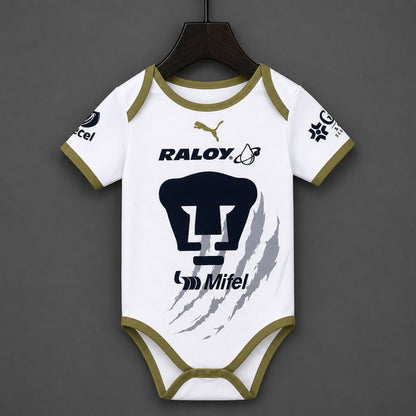 Body Bebé UNAM Pumas 2026-27 Alternativo Branco