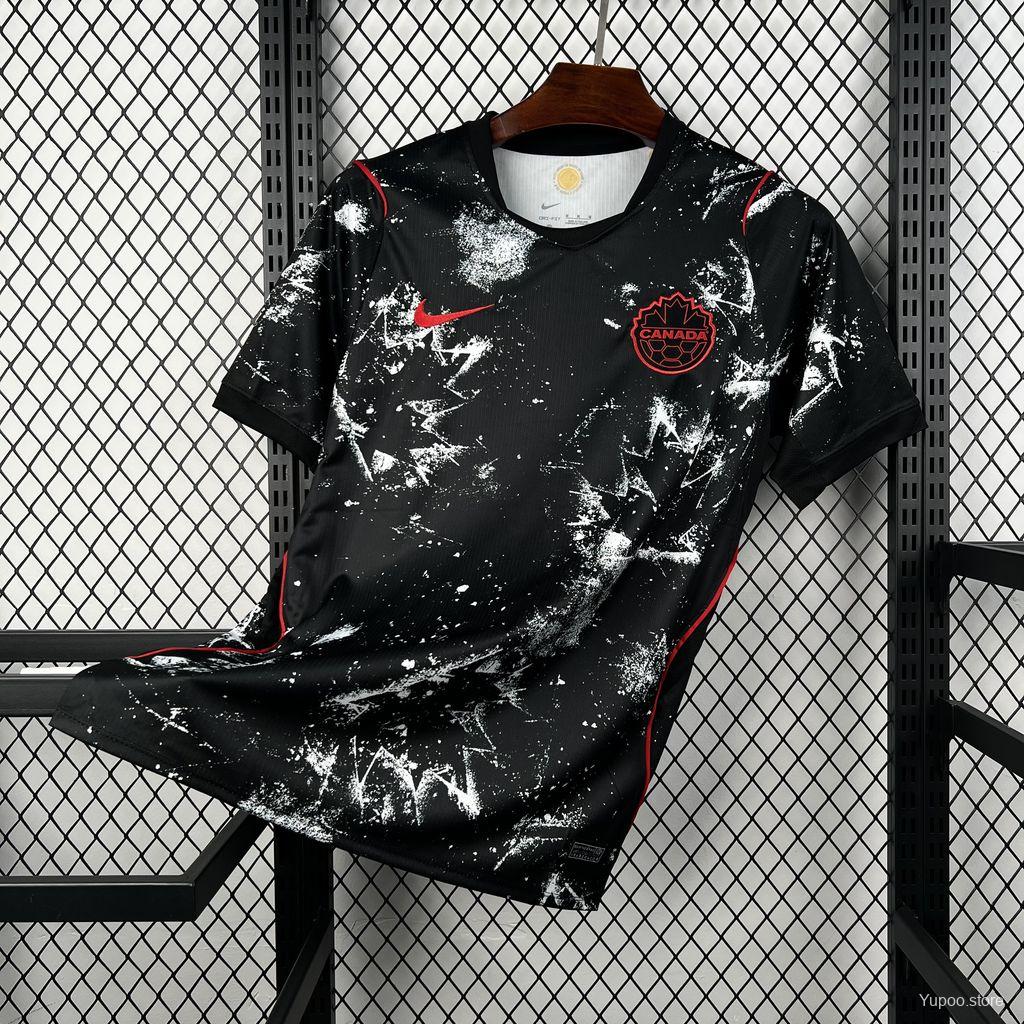 Camisola Canada 2026 Alternativa Preta Versão Adepto