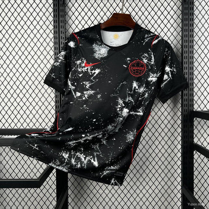 Camisola Canada 2026 Alternativa Preta Versão Adepto