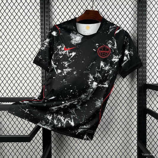 Camisola Canada 2026 Alternativa Preta Versão Adepto