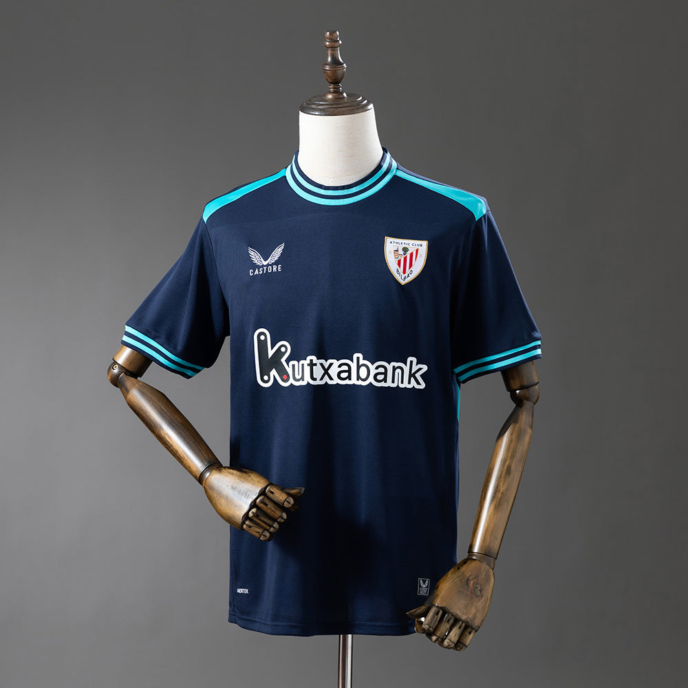 Camisola Athletic Club Bilbao 2025-26 Alternativa Azul Versão Adepto