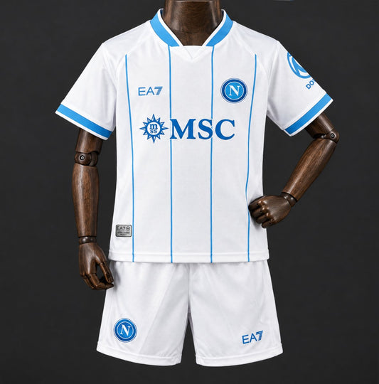 Kit Criança Napoles 2026-27 Alternativo Branco