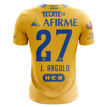 Camisola Tigres 2024-25 Principal Versão Adepto J. ANGULO #27