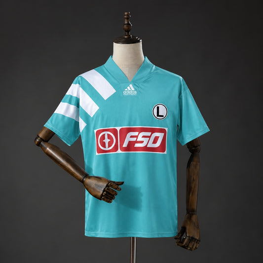 Camisola Legia de Varsóvia 1993-94 Alternativa Azul Versão Adepto