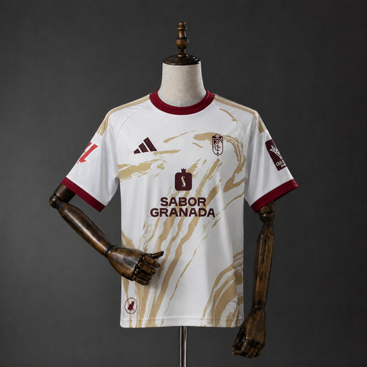Camisola Granada CF 2026-27 Alternativa Branca Versão Adepto