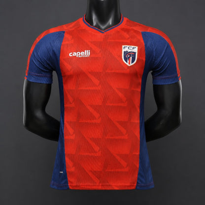 Camisola Cabo Verde 2026 Alternativa Vermelha Versão Jogador