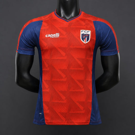Camisola Cabo Verde 2026 Alternativa Vermelha Versão Jogador
