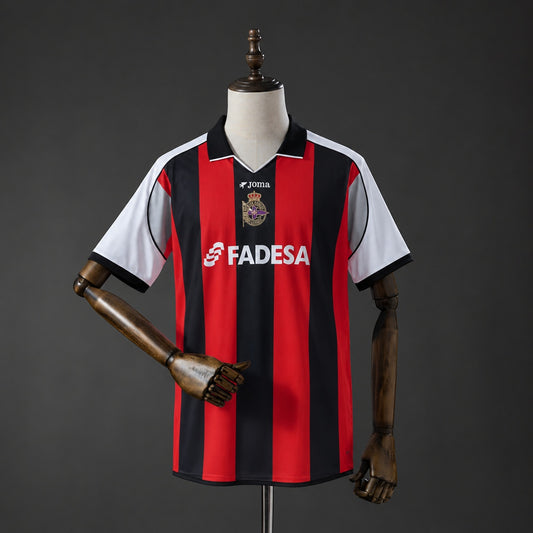Camisola RC Deportivo de Corunha 2001-02 Alternativa Riscas Versão Adepto