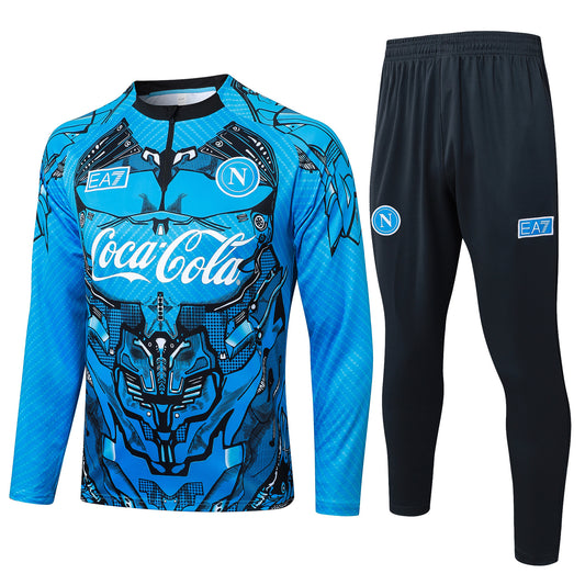 Fato de Treino Napoles 2025-26 - Camisola com Fecho
