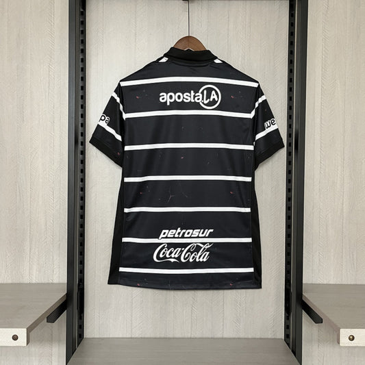 Camisola Olimpia Asuncion 2025-26 Alternativa Preta Versão Adepto