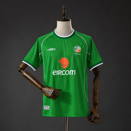 Camisola Irlanda 2002 Principal Versão Adepto